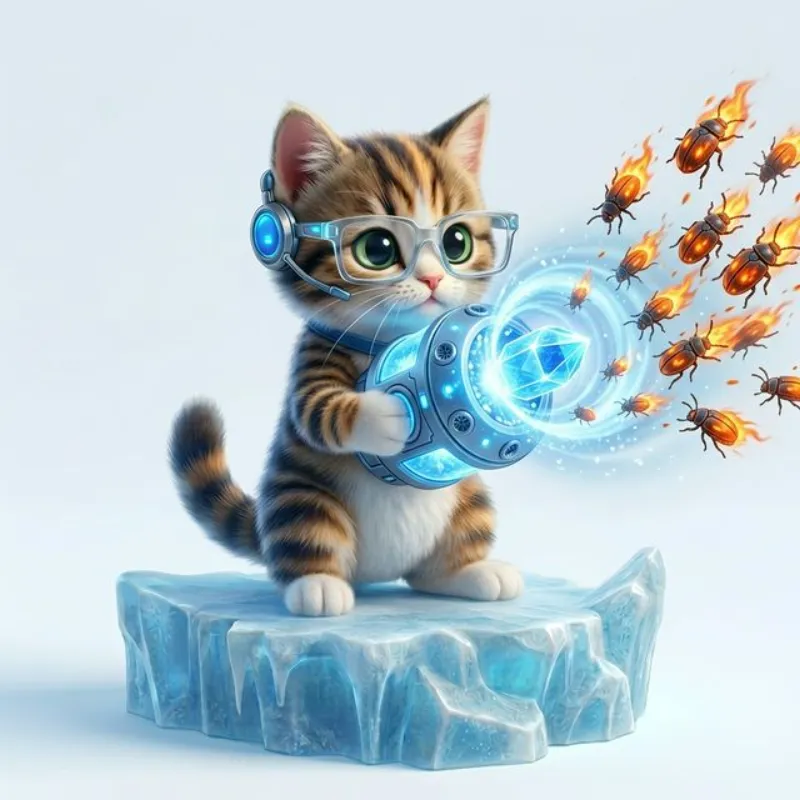 Pawer deploying an ice trap to catch fire bugs